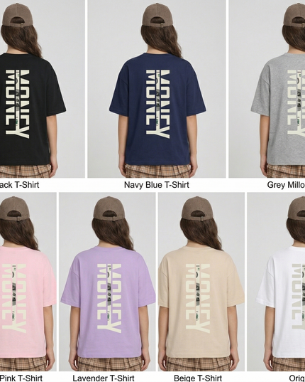 Long Hair Girl : Printed Oversized T-Shirt