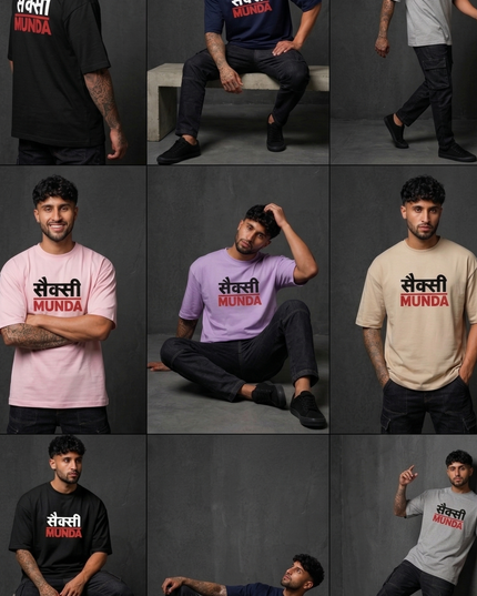 Bro Munda : Printed Oversized T-Shirt