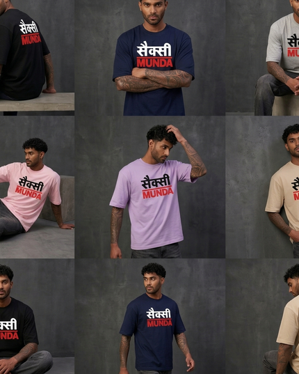 Bro Munda : Printed Oversized T-Shirt