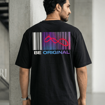 Be Original Official Logo : Printed Oversized T-Shirt - Peepri