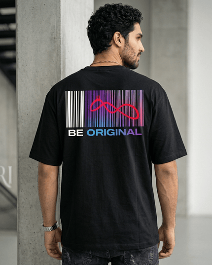 Be Original Official Logo : Printed Oversized T-Shirt - Peepri
