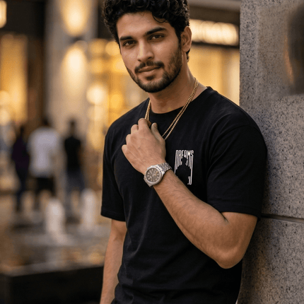 Man With Dreams : Printed Oversized T-Shirt - Peepri