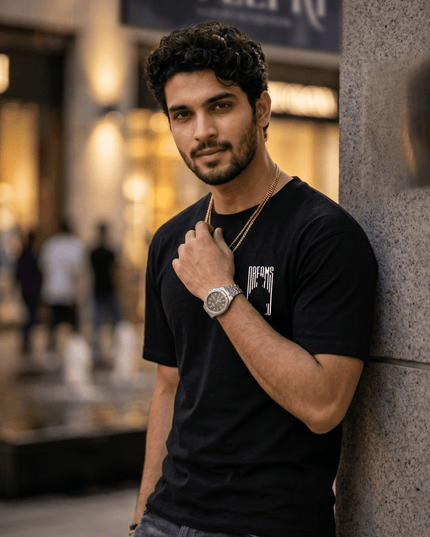 Man With Dreams : Printed Oversized T-Shirt - Peepri