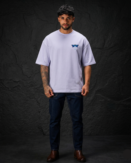 Dragon Fly : Printed Oversized T-Shirt