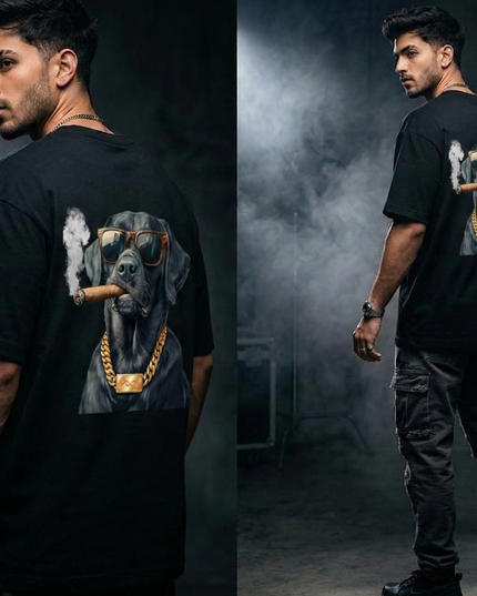 Boss Dog : Printed Oversized T-Shirt