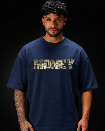 The Peepri "Money" Print Oversized Streetwear T-Shirt