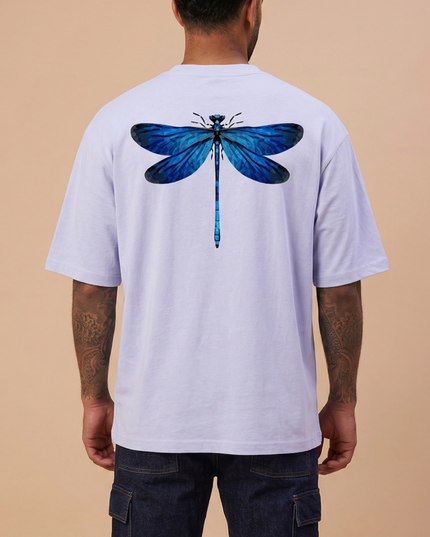 Dragon Fly : Printed Oversized T-Shirt