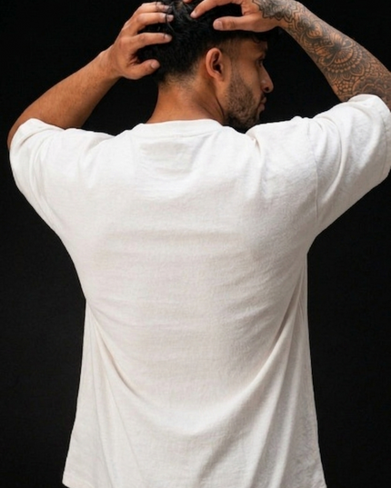 Camp Fire Logo : Thread Embroidery Oversized T-Shirt