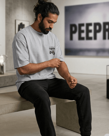 Bike Love Wild Terrain : Printed Oversized T-Shirt - Peepri