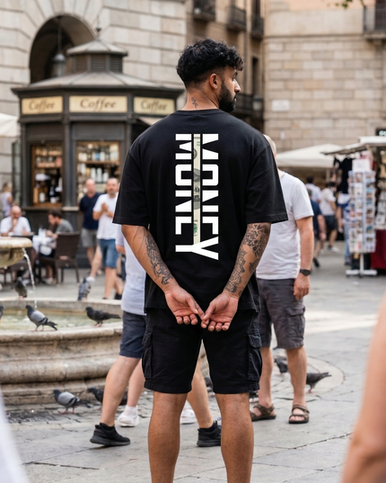 The Peepri "Money" Print Oversized Streetwear T-Shirt