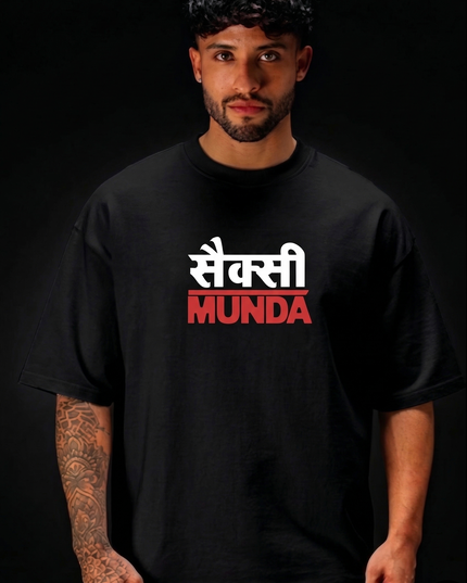 Bro Munda : Printed Oversized T-Shirt
