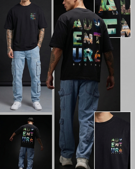 Adventure : Printed Oversized T-Shirt