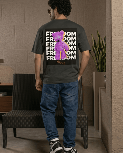 Good Boy Teddy : Printed Oversized T-Shirt - Peepri
