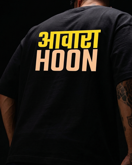 Awara Hoon : Printed Oversized T-Shirt