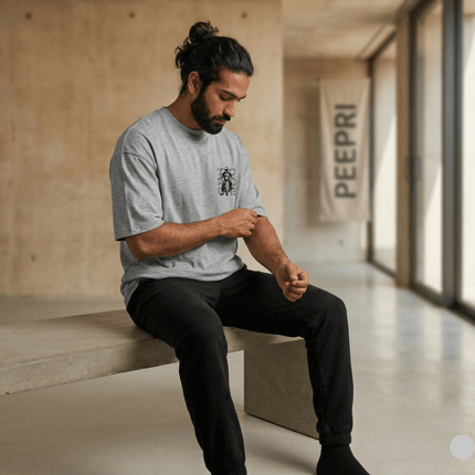 Bike Love Torque : Printed Oversized T-Shirt - Peepri