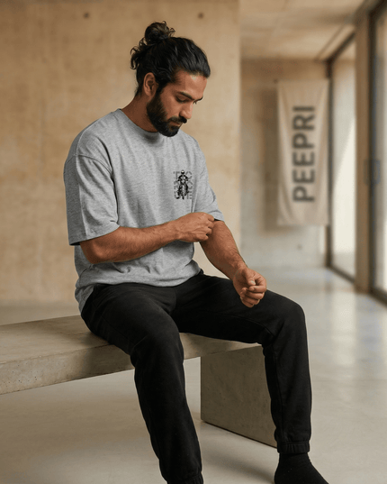 Bike Love Torque : Printed Oversized T-Shirt - Peepri