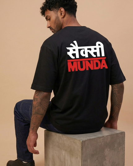 Bro Munda : Printed Oversized T-Shirt