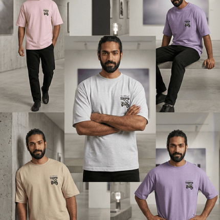 Bike Love Wild Terrain : Printed Oversized T-Shirt - Peepri