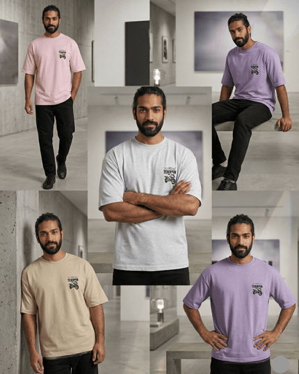 Bike Love Wild Terrain : Printed Oversized T-Shirt - Peepri