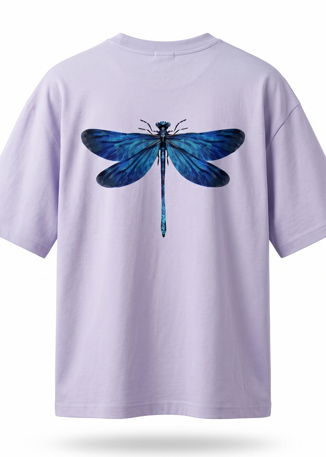 Dragon Fly : Printed Oversized T-Shirt