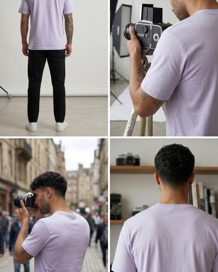 Camera Logo : Thread Embroidery Oversized T-Shirt