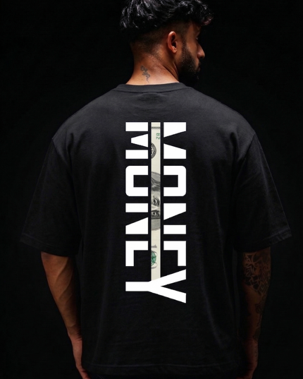 The Peepri "Money" Print Oversized Streetwear T-Shirt
