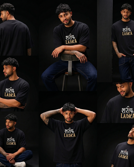 Sarif Ladka : Printed Oversized T-Shirt