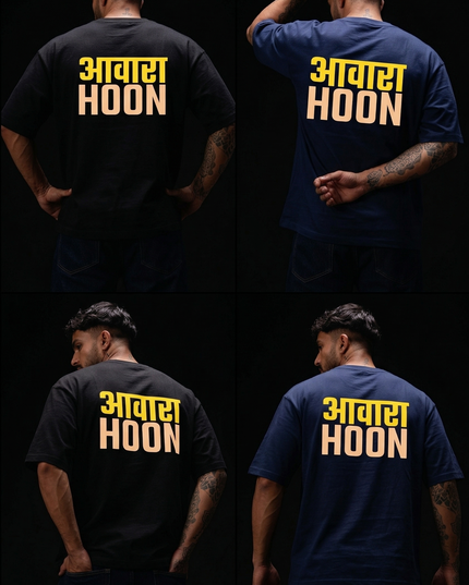 Awara Hoon : Printed Oversized T-Shirt
