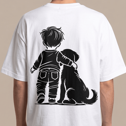 Dog Lover : Printed Oversized T-Shirt - Peepri