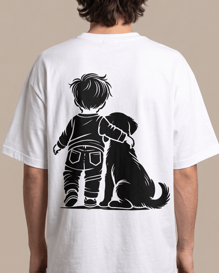 Dog Lover : Printed Oversized T-Shirt - Peepri