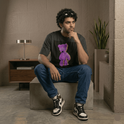 Good Boy Teddy : Printed Oversized T-Shirt - Peepri