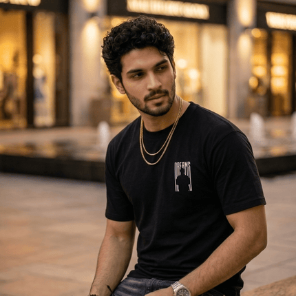Man With Dreams : Printed Oversized T-Shirt - Peepri