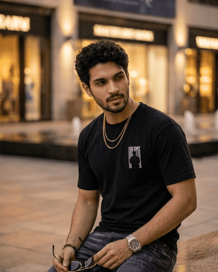 Man With Dreams : Printed Oversized T-Shirt - Peepri