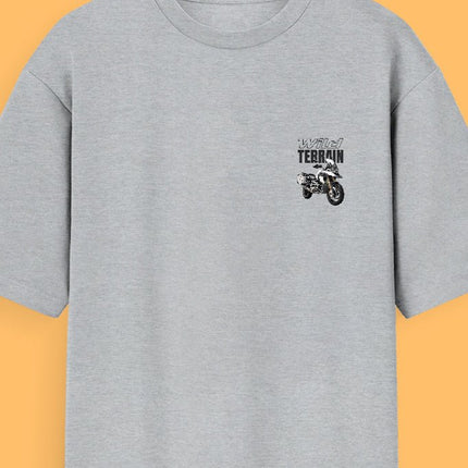 Bike Love Wild Terrain : Printed Oversized T-Shirt - Peepri