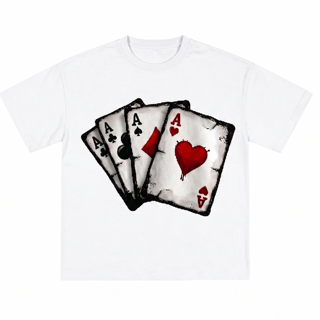Ace Card : Printed Oversized T-Shirt