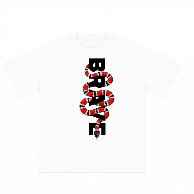 Brave Printed Oversized T-Shirt