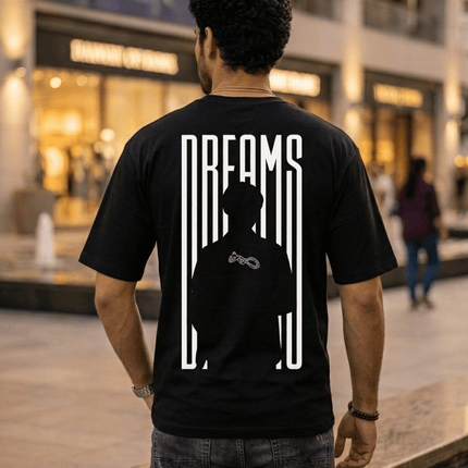 Man With Dreams : Printed Oversized T-Shirt - Peepri