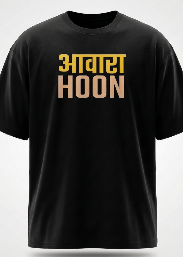 Awara Hoon : Printed Oversized T-Shirt