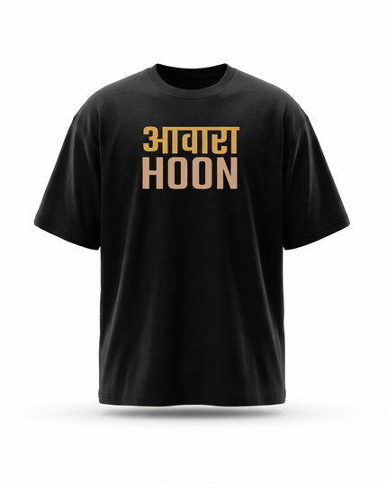 Awara Hoon : Printed Oversized T-Shirt