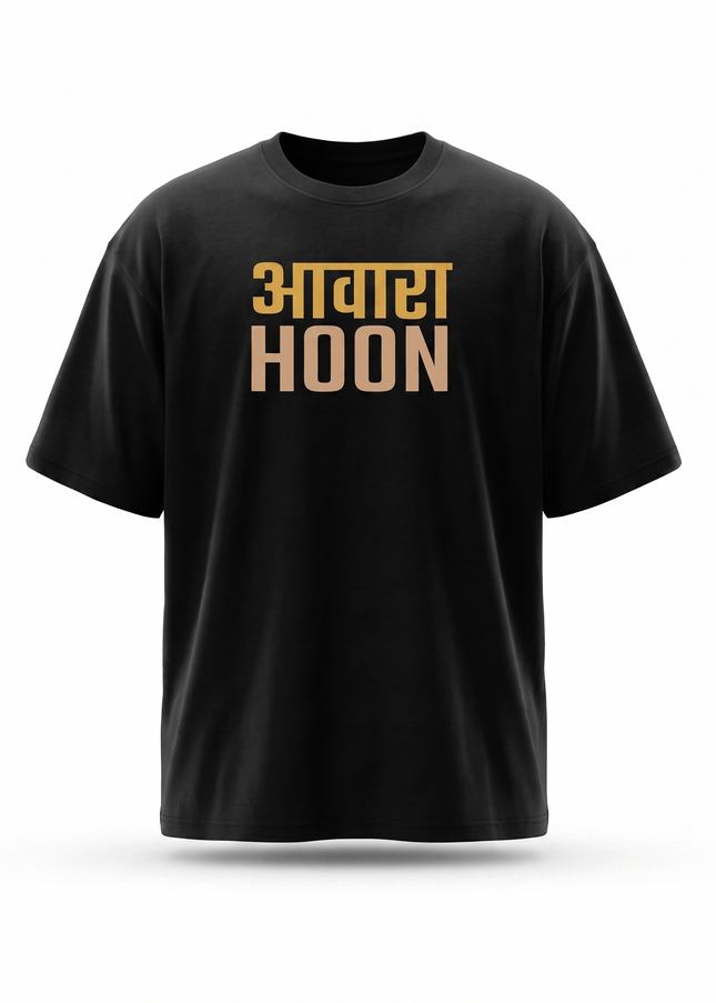 Awara Hoon : Printed Oversized T-Shirt