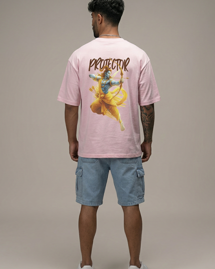 The Protector :  Printed Oversized T-Shirt