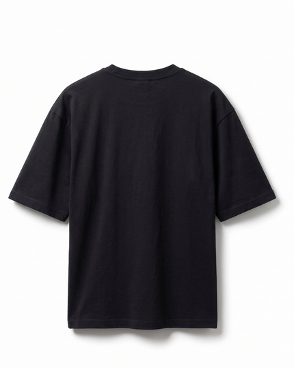 Burger Logo : Thread Embroidery Oversized T-Shirt