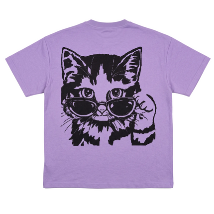 Cool Cat : Printed Oversized T-Shirt