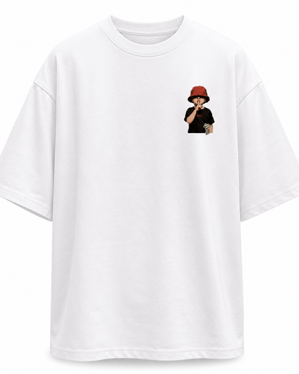 Silence : Printed Oversized T-Shirt