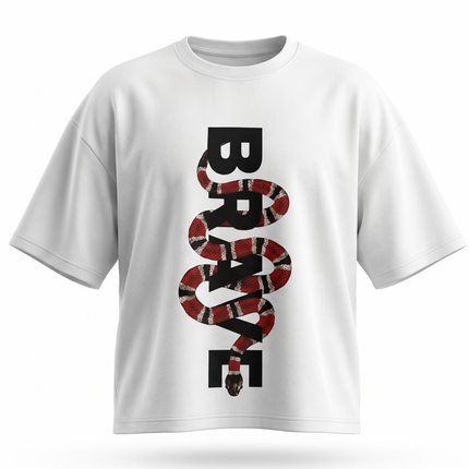 Brave Printed Oversized T-Shirt