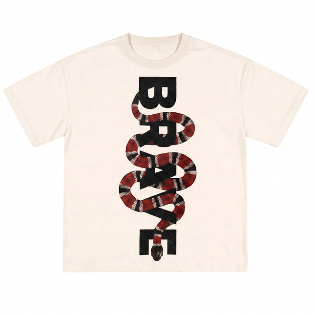Brave Printed Oversized T-Shirt