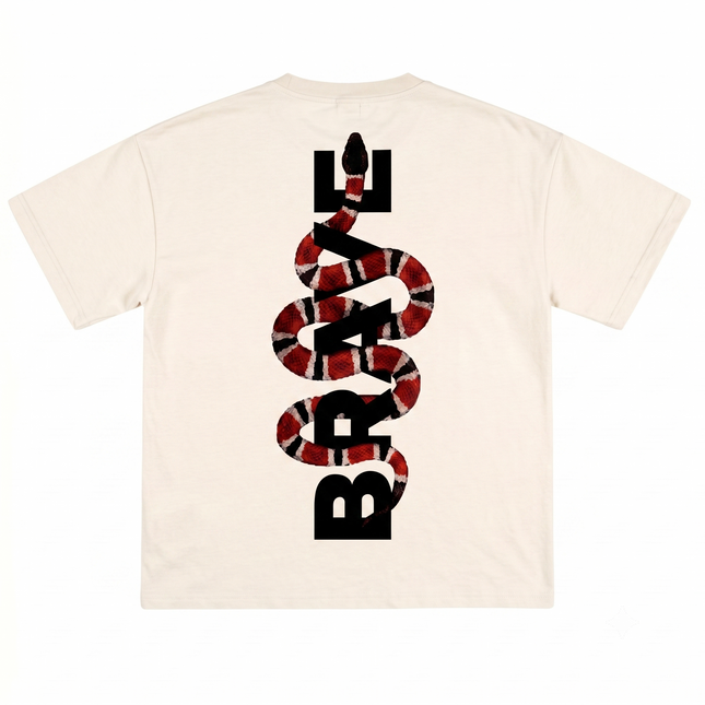 Brave Printed Oversized T-Shirt