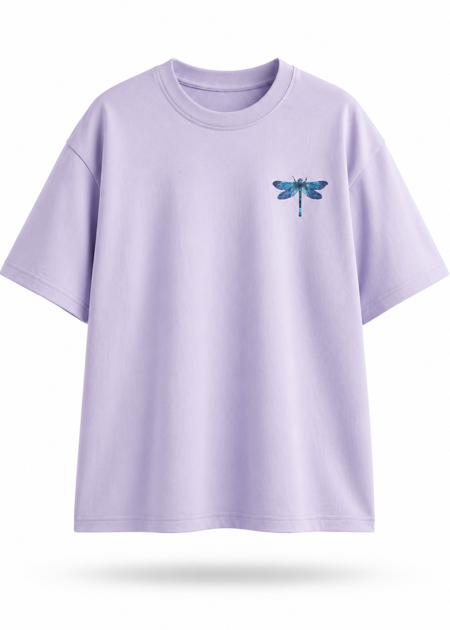Dragon Fly : Printed Oversized T-Shirt