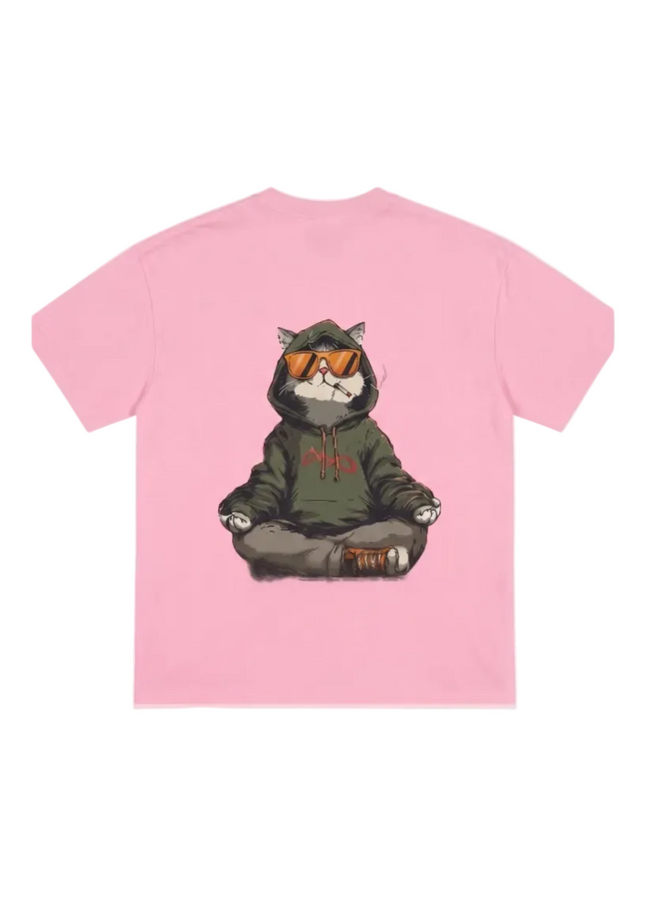 Cat Merchandise :  Printed Oversized T-Shirt