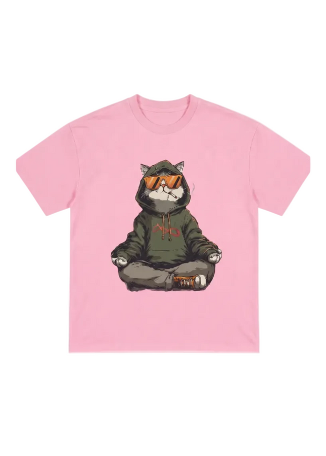 Cat Merchandise :  Printed Oversized T-Shirt